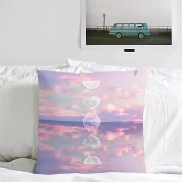NEW! “Moon Reflection Sunset” Pillowcase Cover - Picture 1 of 3